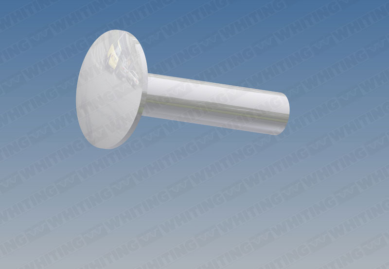 Rivet, Steel 1/4 X 1-1/8 X 3/4` Head (For Bottom Brackets & End Hinges)